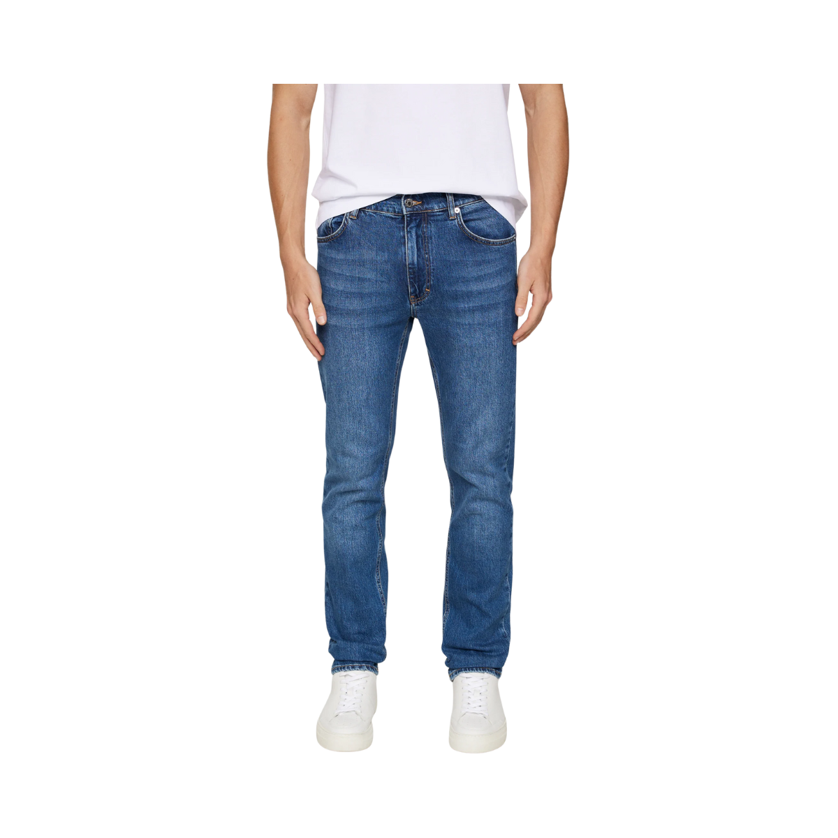 Jax Mid Wash Slim Jeans - Mid Blue