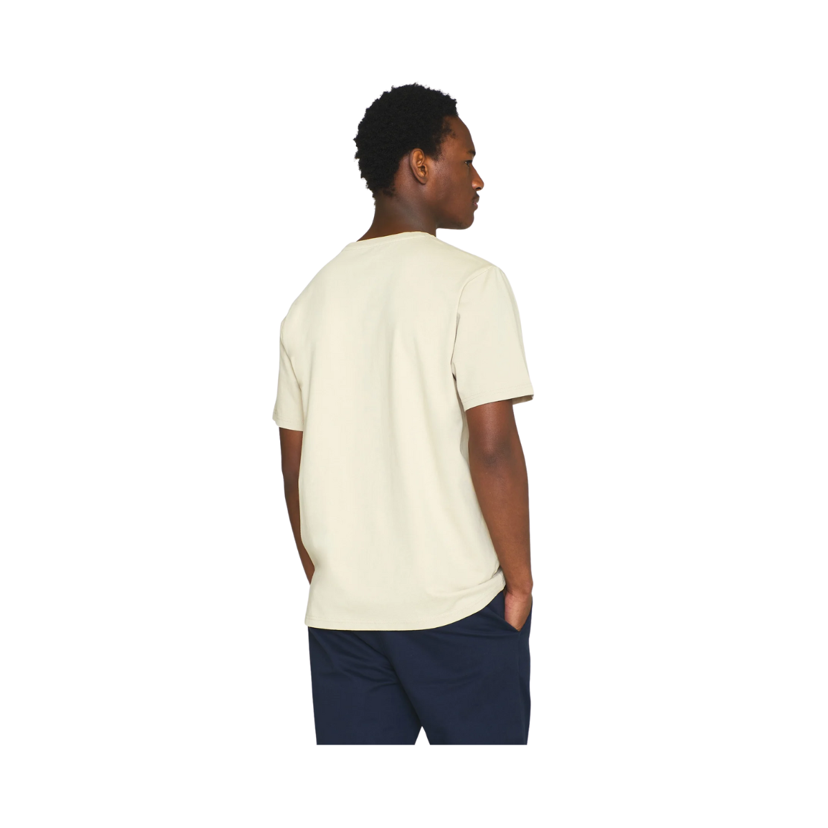 Loke Badge tee - Light feather gray