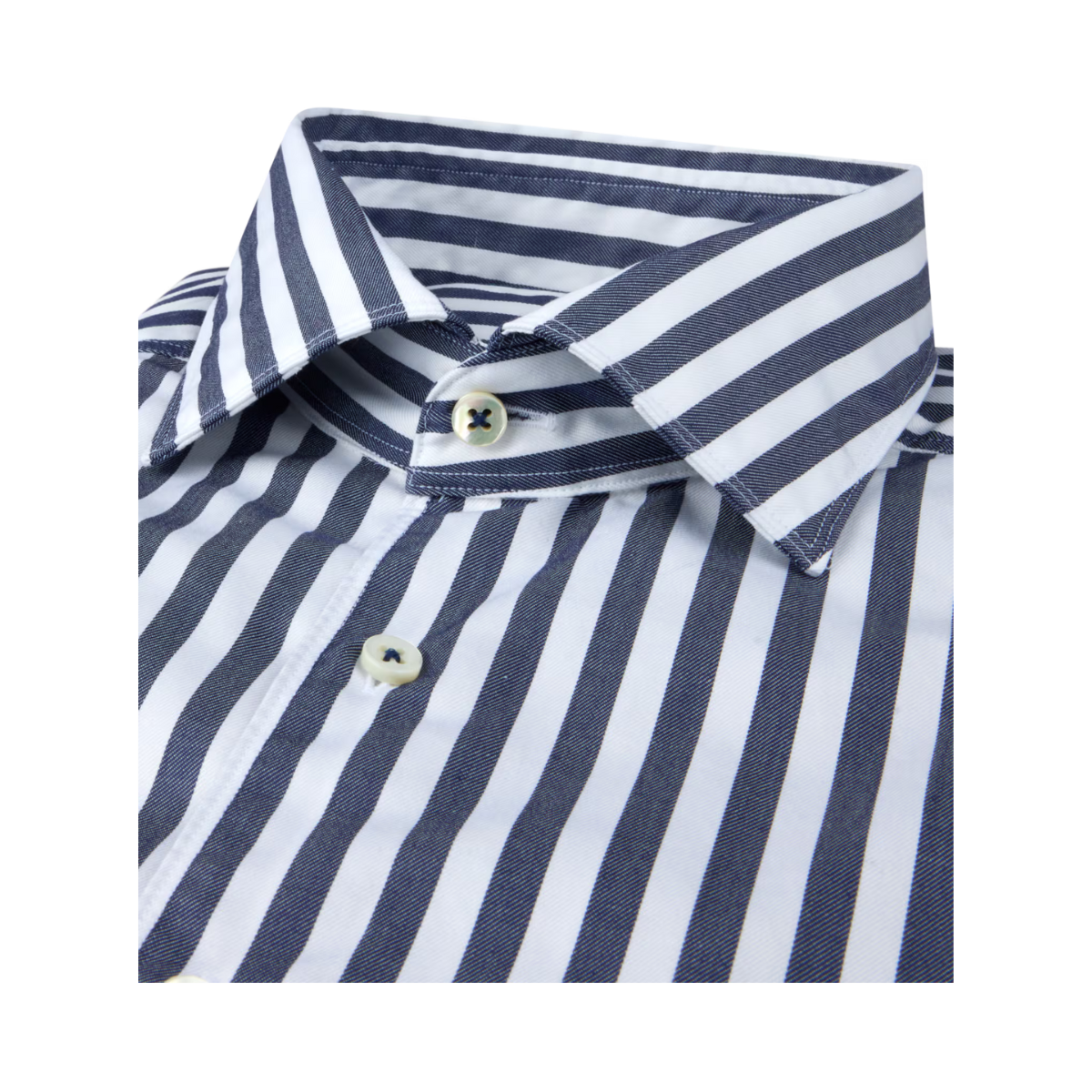 Slimline C72 RC Cuff Casual - Navy stripe