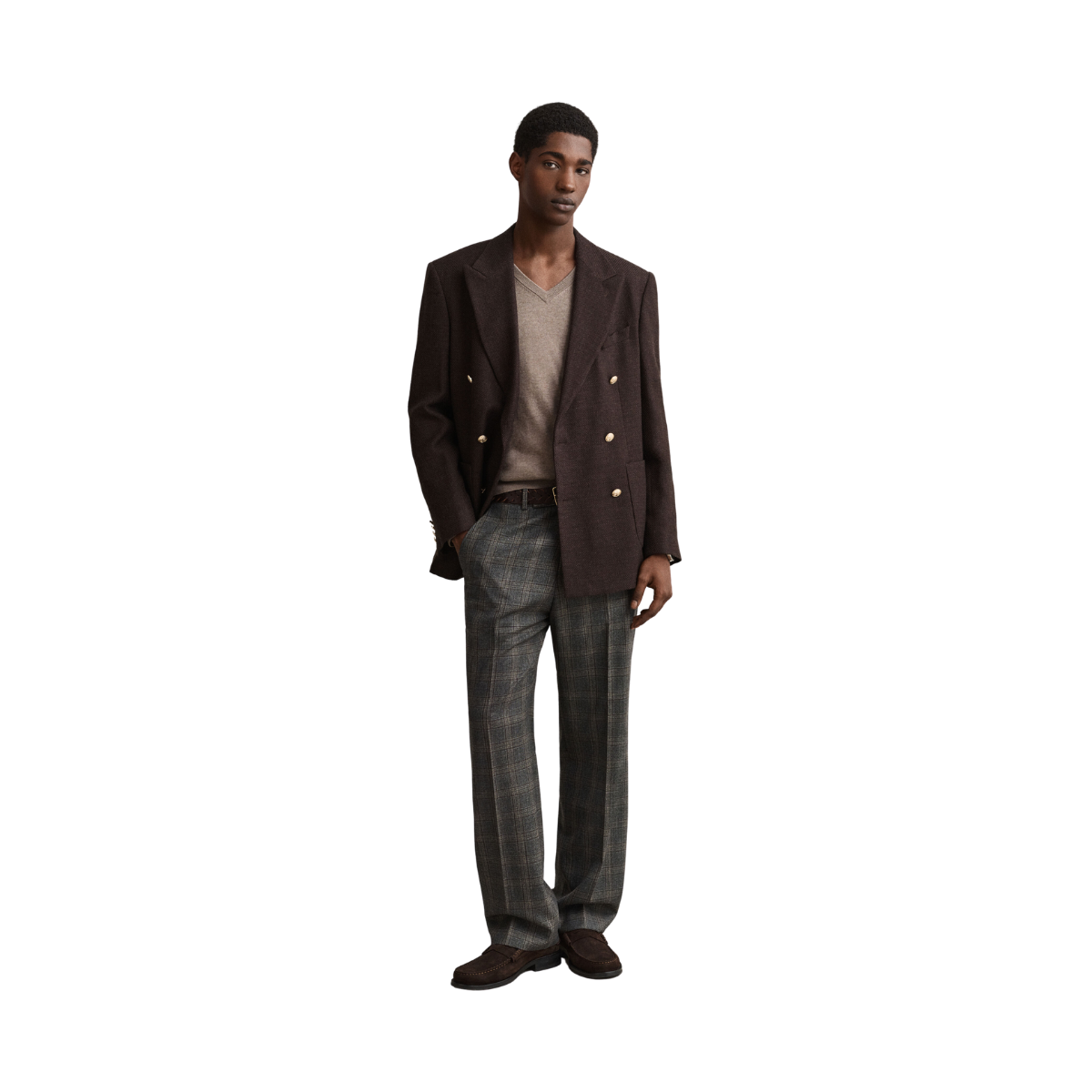 Cotton Sweater - Dark Hazelnut Melange