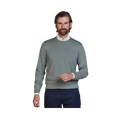 Crew Neck Knit E-Patch - Dusty Green
