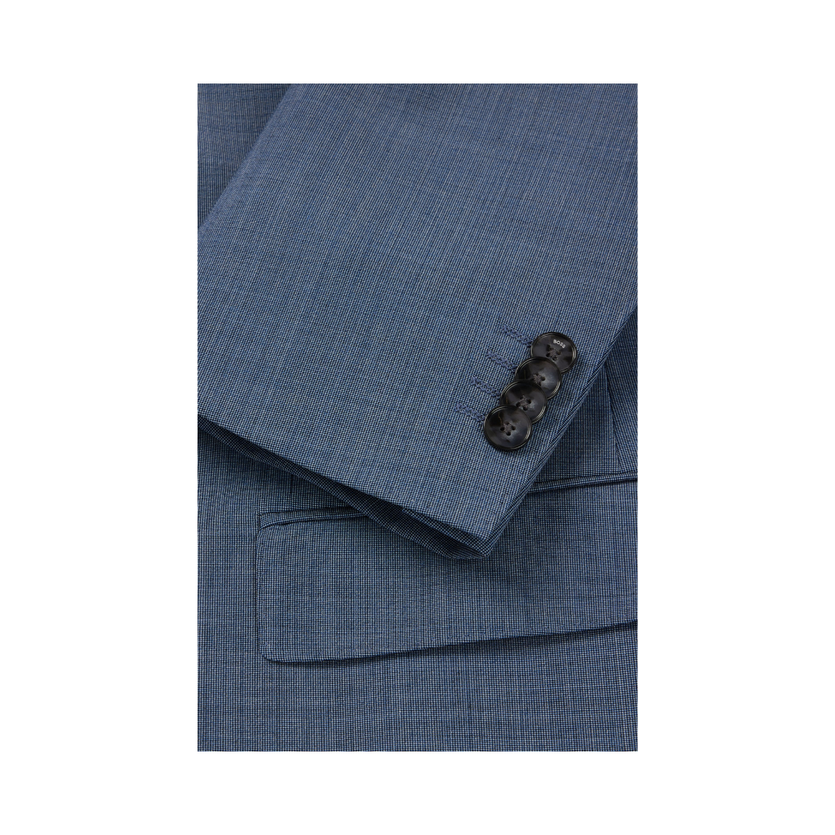 SLIM-FIT SUIT IN MICRO-PATTERNED STRETCH CLOTH 224 - Blue