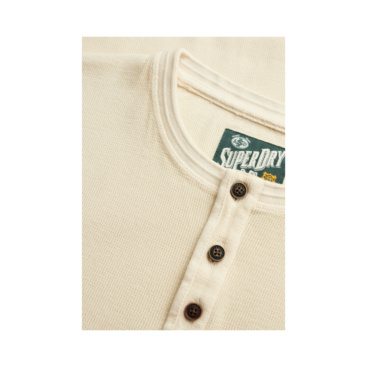 Lw Textured Grandad Top - Oatmeal Beige