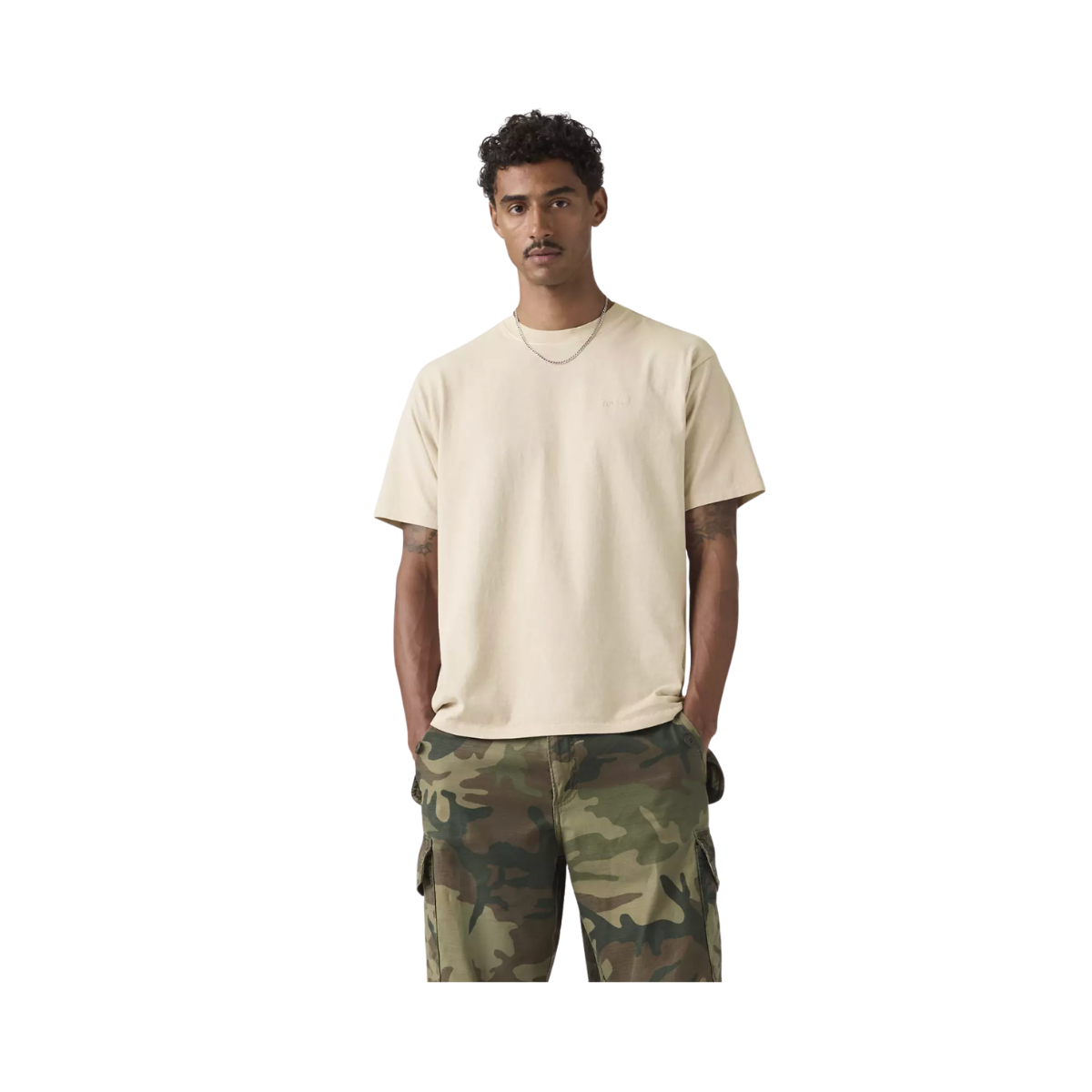 Red Tab Vintage Tee - Garment Dye Pumice Stone