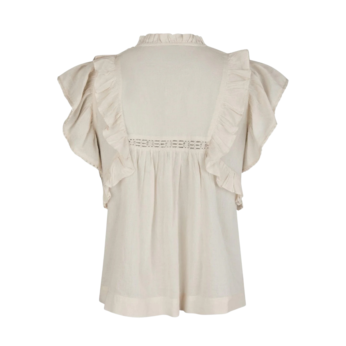 Jayla S Voile Top - Ivory