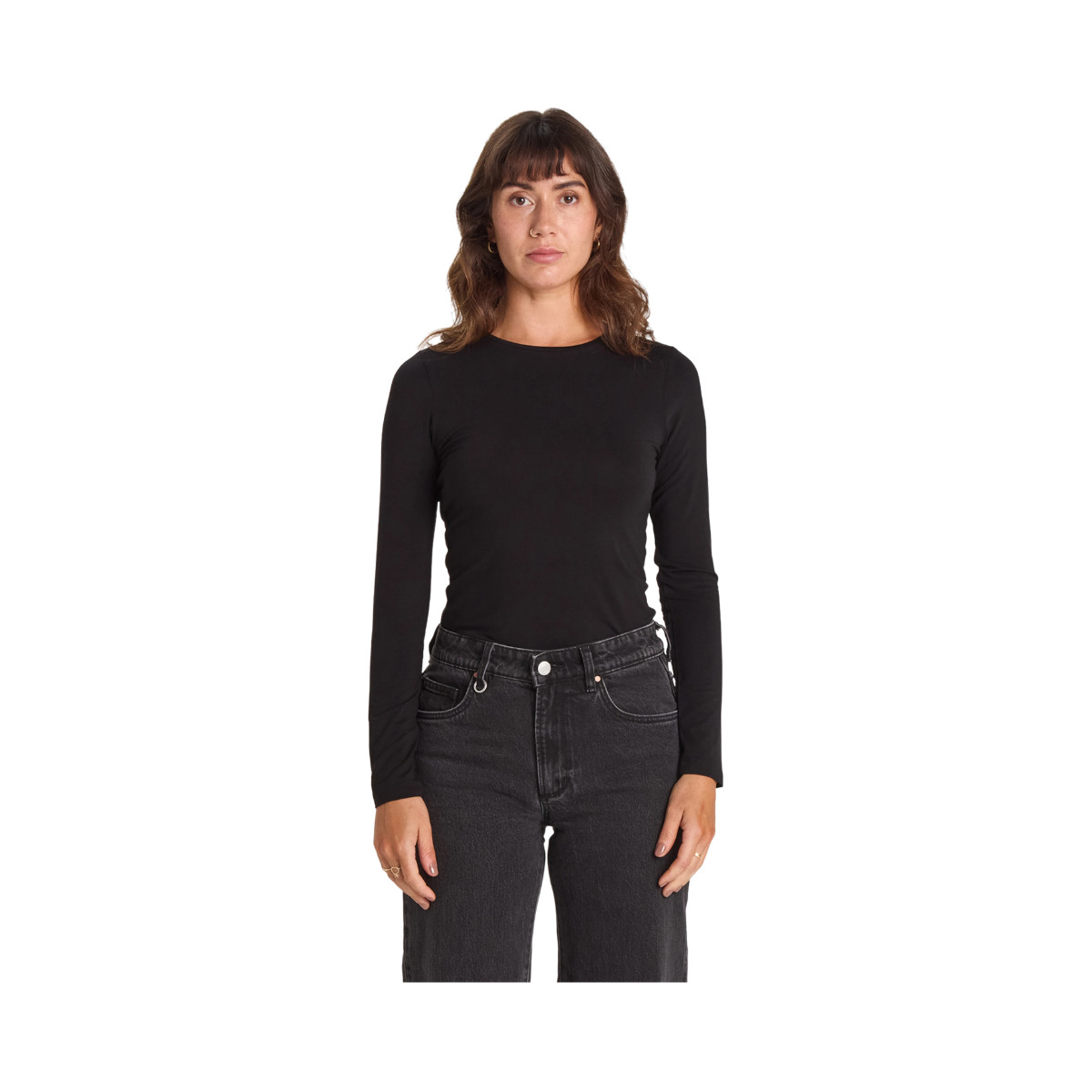 Long Sleeve Lyocell - Black