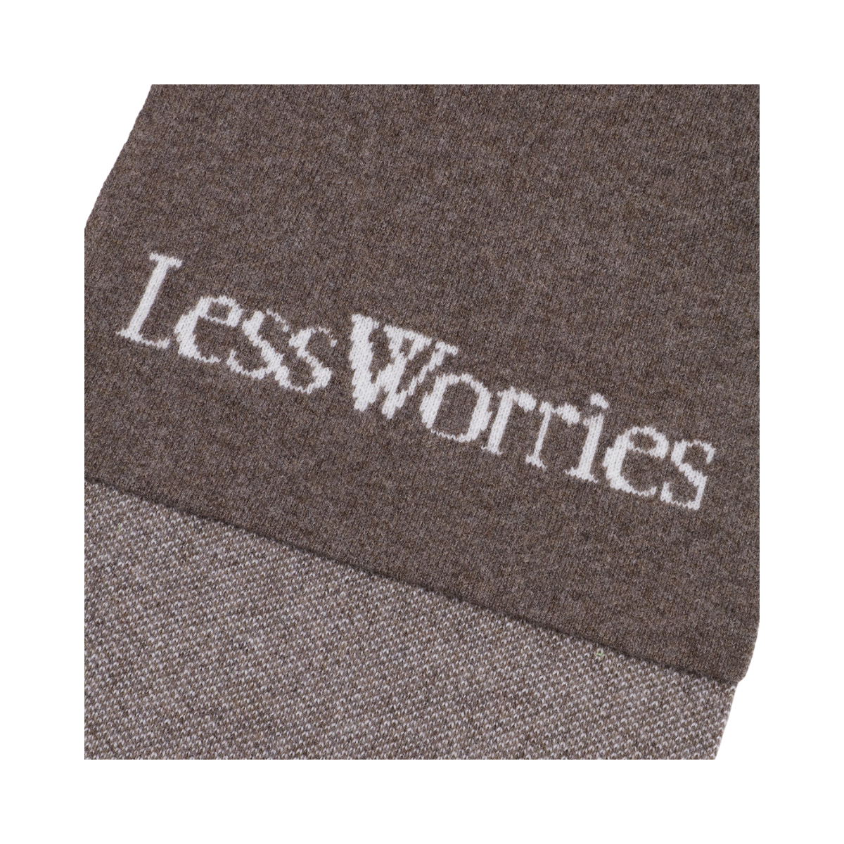 Cashmere Blend Logo Scarf - Nougat