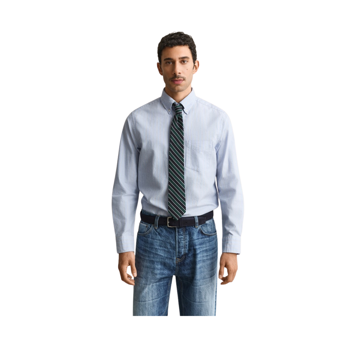 Reg Archive Oxford Stripe Shirt - Clear Sky