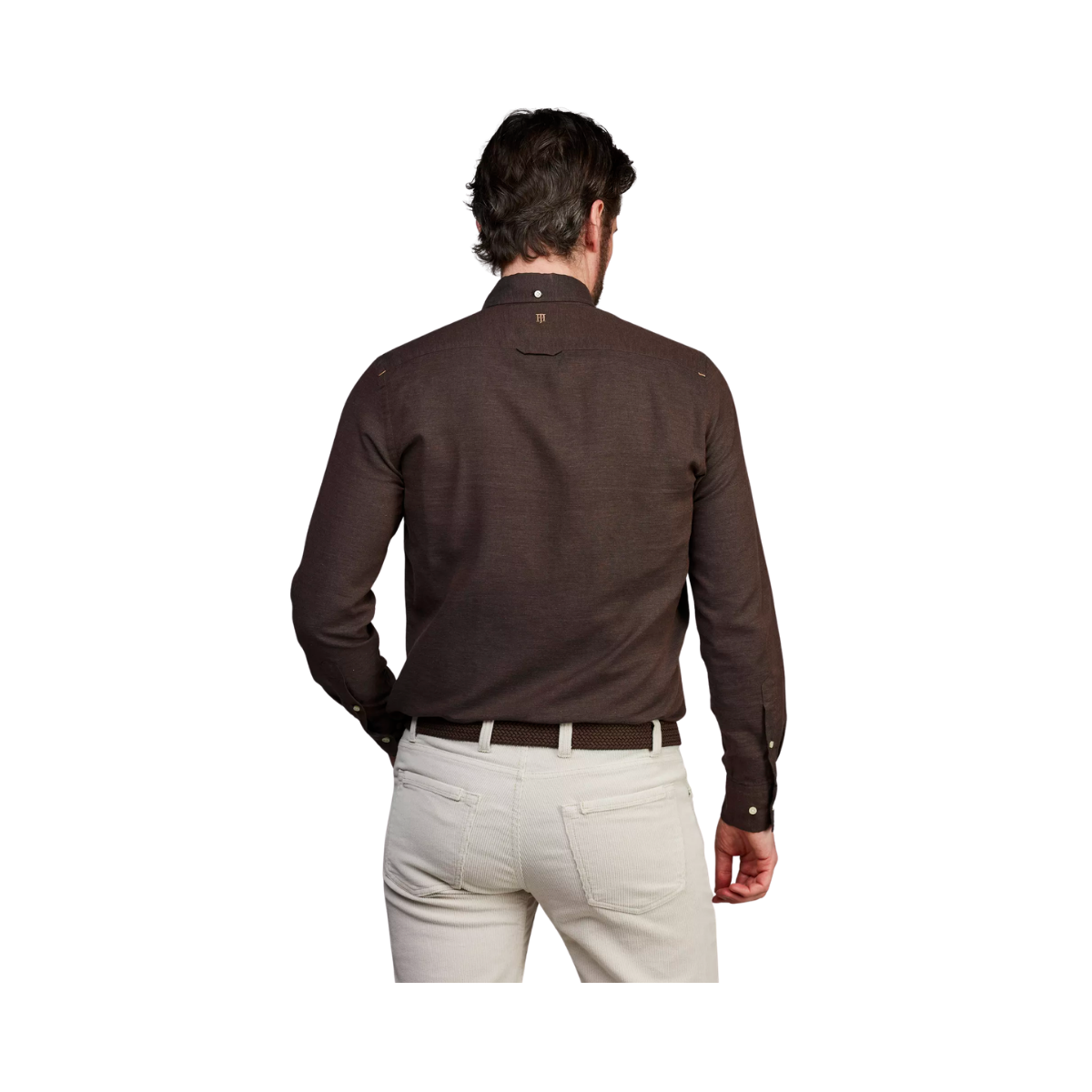 Solid Flanel Shirt - Brown