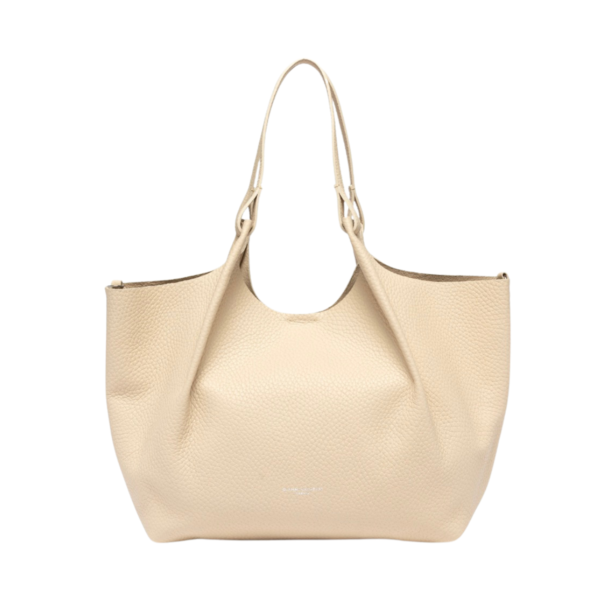 Dua Leather Handbag - Alabaster