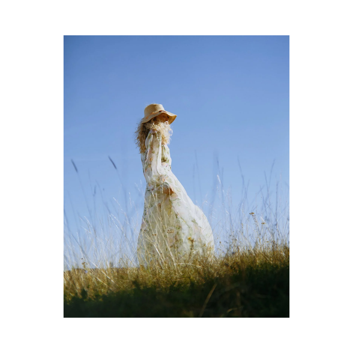 Organza Belt Dress - Watercolour Dreams