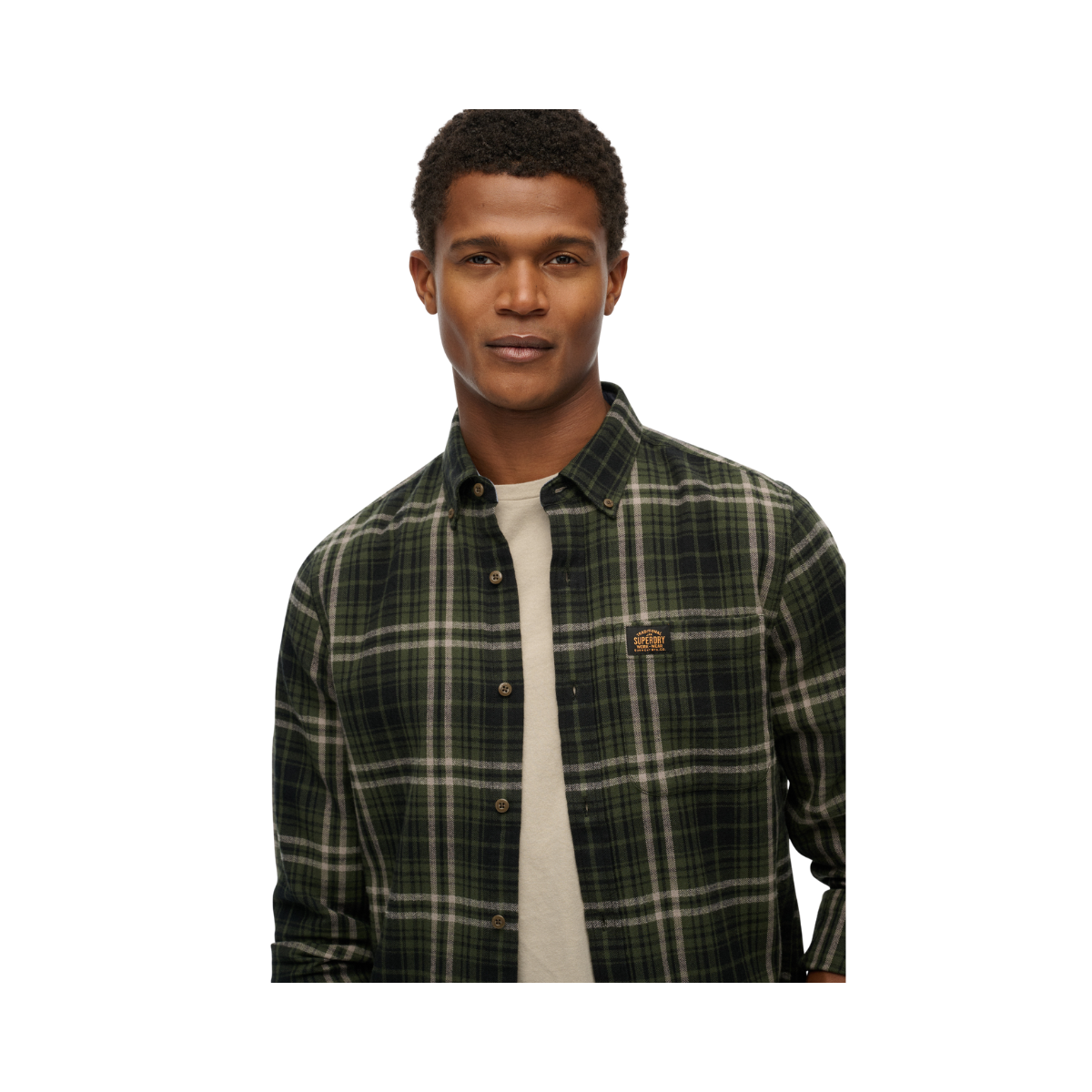Lumberjack LS Shirt - Frontier Check Olive Green