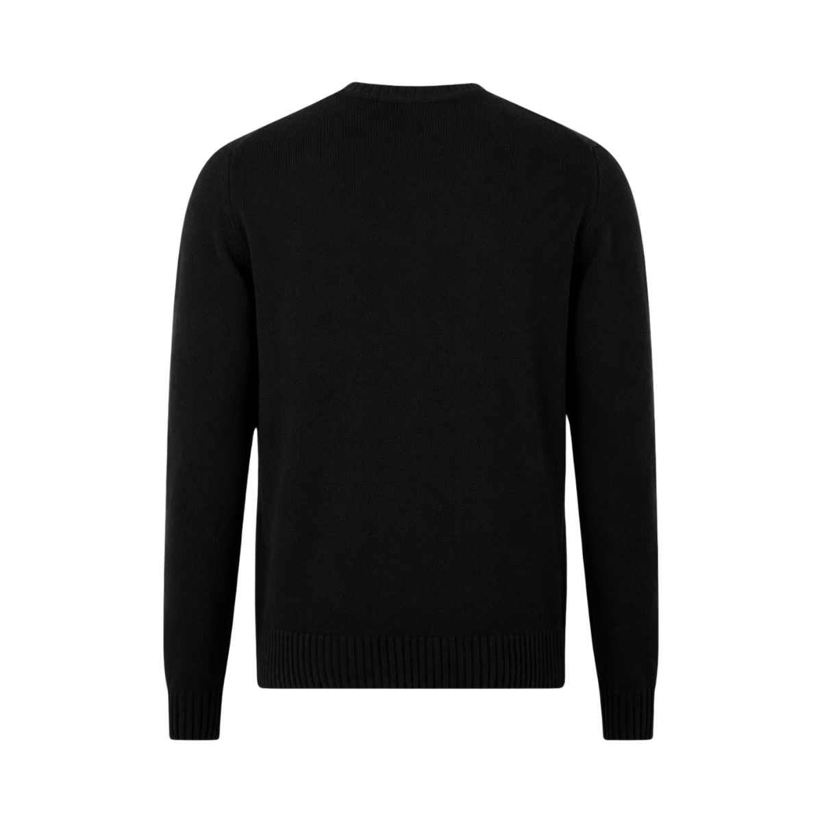 Pullover Knitted Crew Neck - Black
