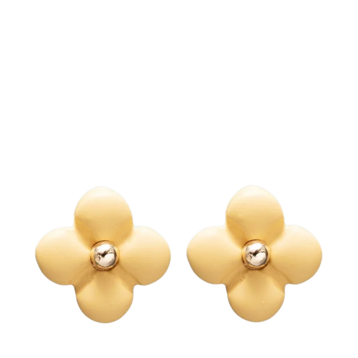 Seline Flower Earrings - 004 Soft Yellow