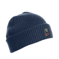 Rib Hat Knitted Beanie - Navy