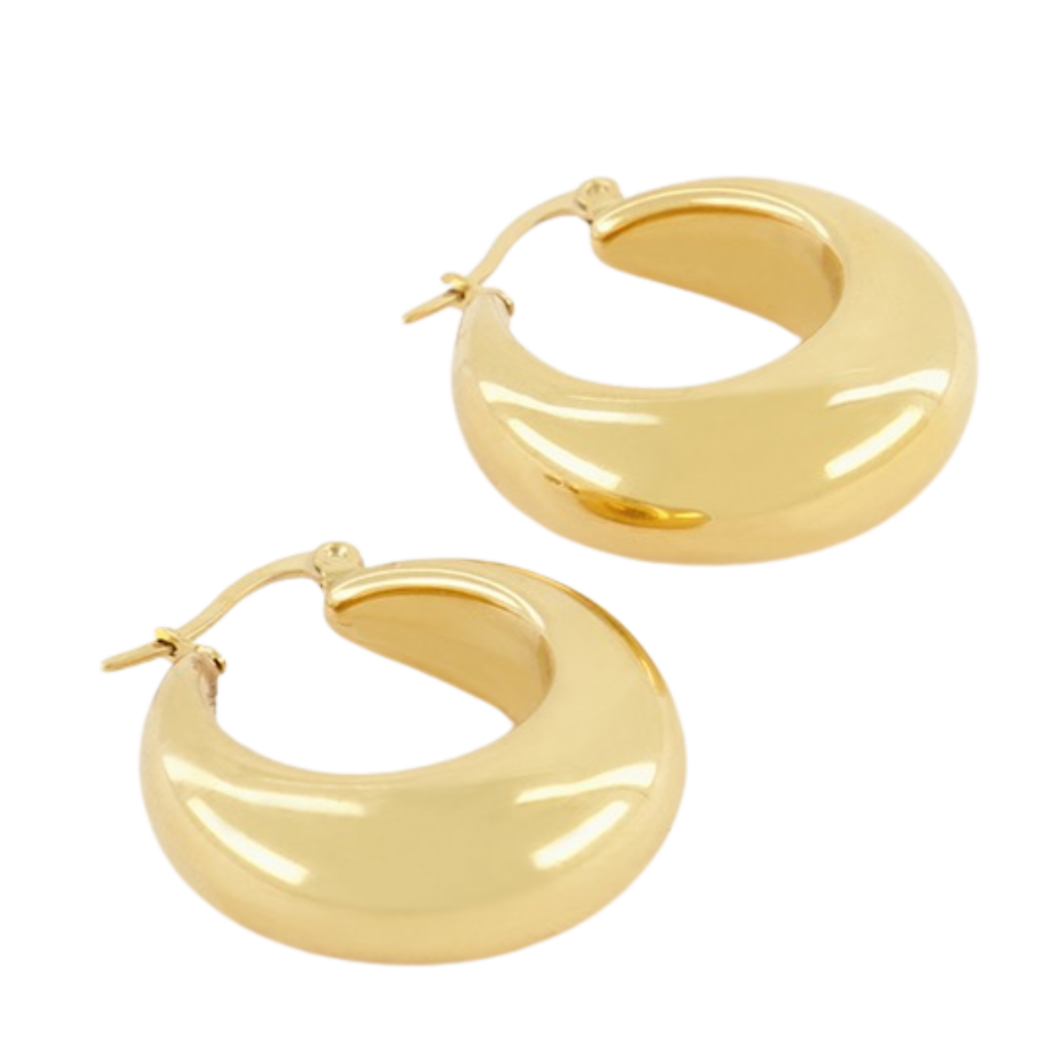 Medium Statement 70'S Hoops - 1200 Gold