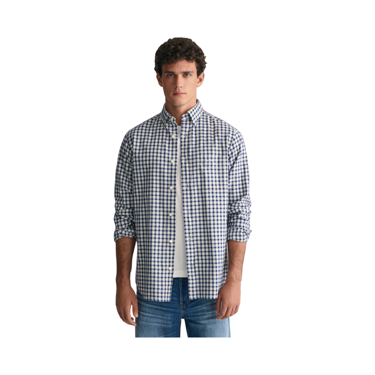 Archive Oxford Check Shirt - Blue