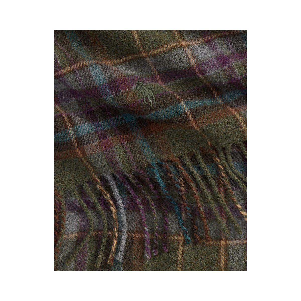 Classic Scarf Oblong - Olive