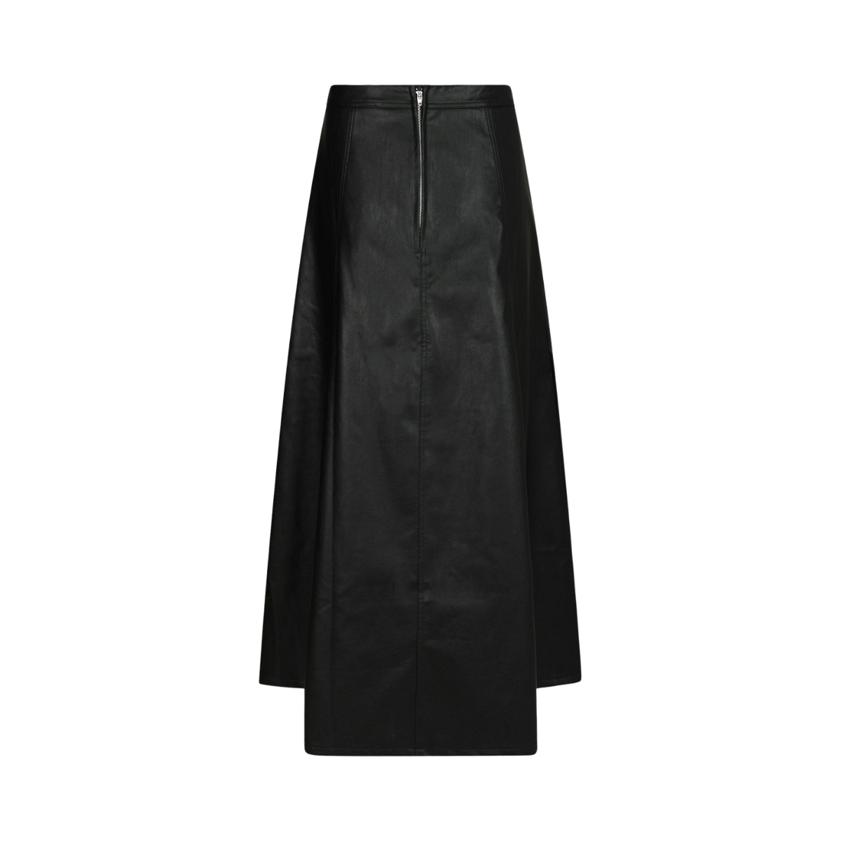 Raya Faux Leather Skirt - Black