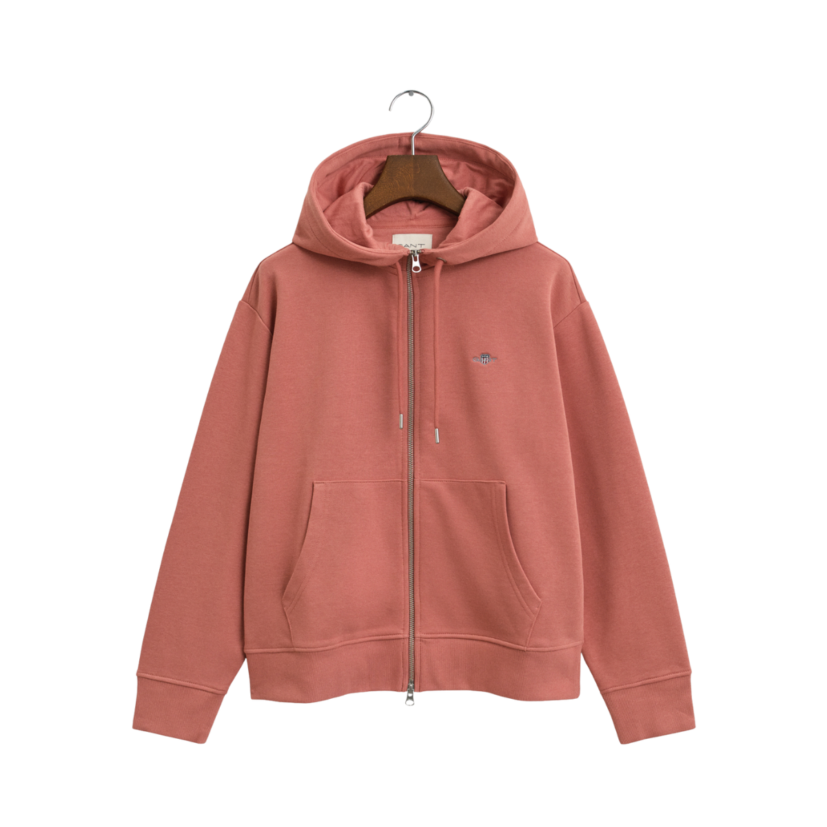 Shield Zip Hoodie - Faded Brick