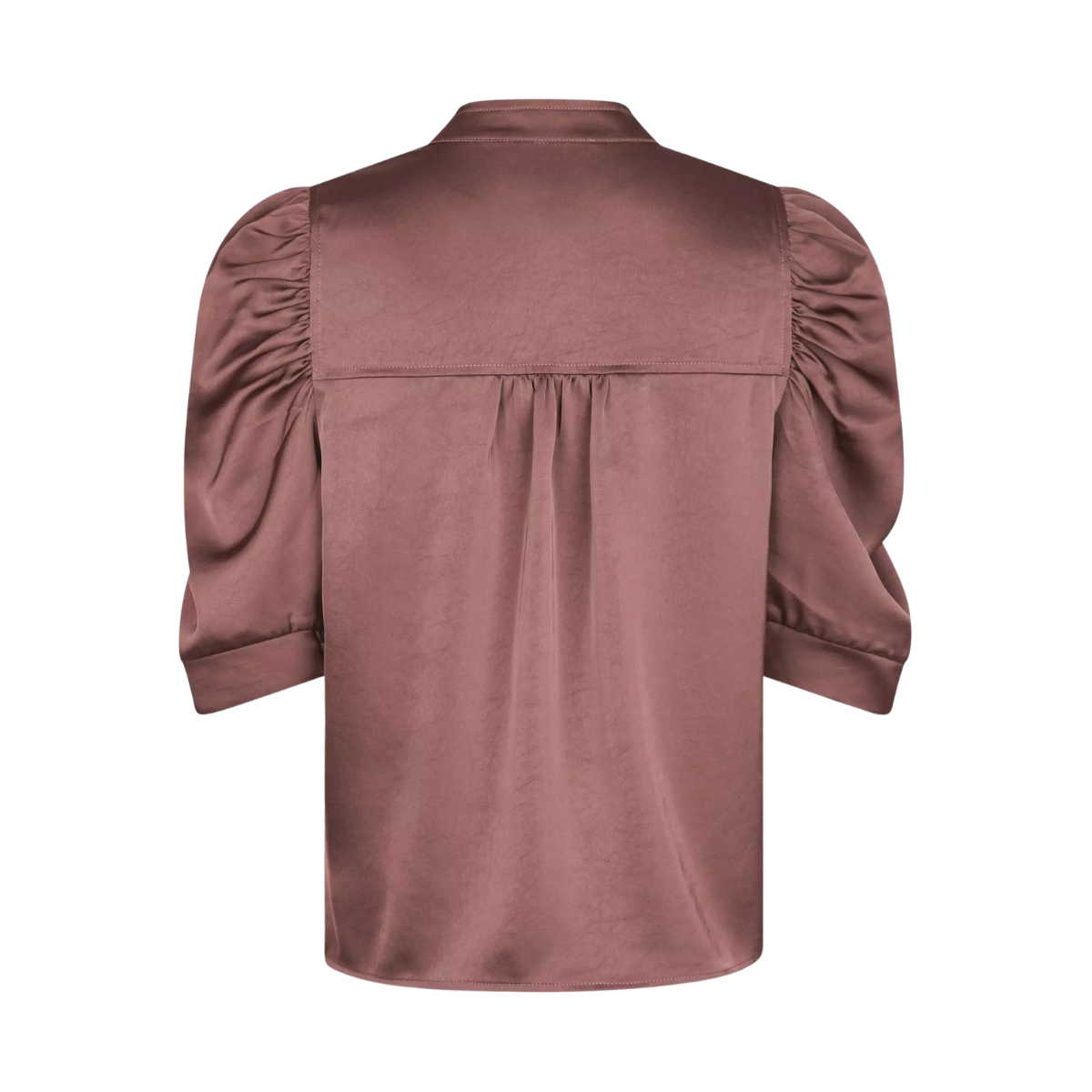 Roella Heavy Sateen Blouse - Dark Rose
