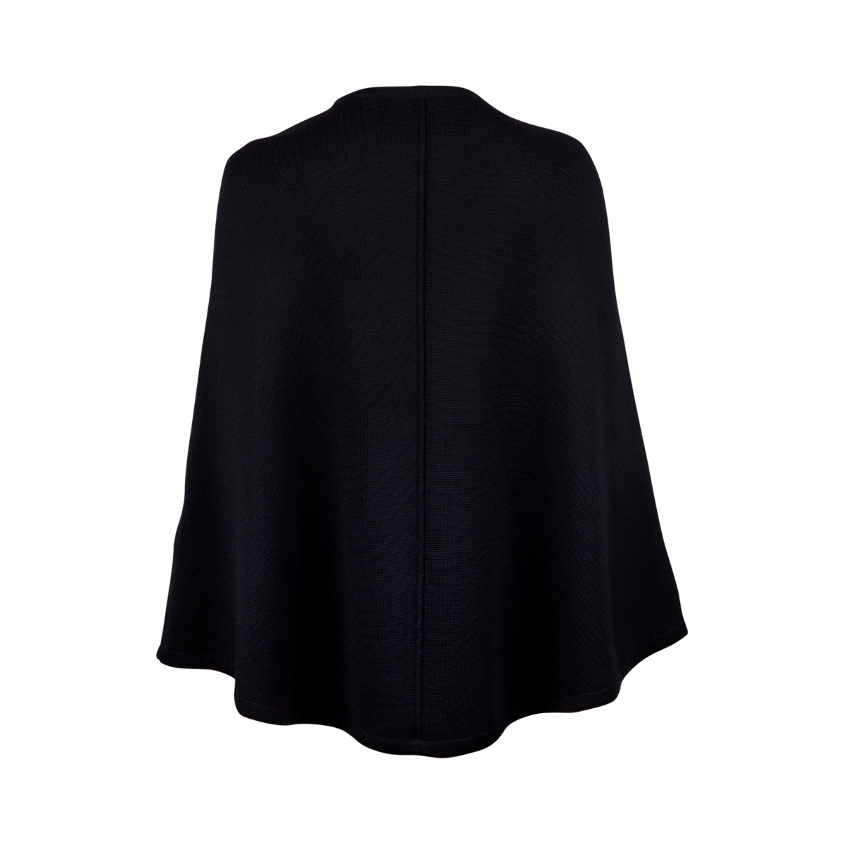 Mary Knit Poncho - Black