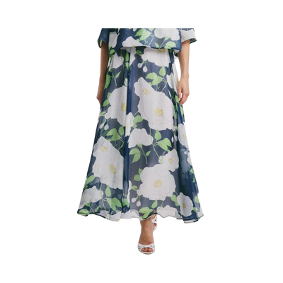 Organza Maxi Skirt - Flower Garden