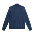 Kiyan Merino Quarter Zip - Key Largo Melange	O559