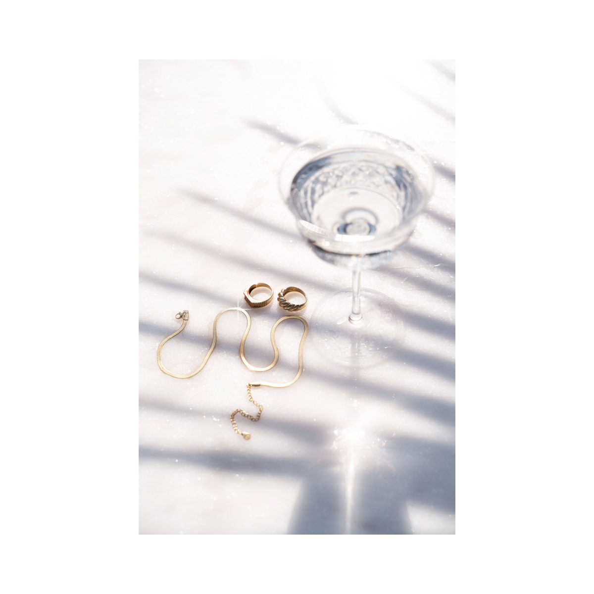 Flat chain necklace - Gold