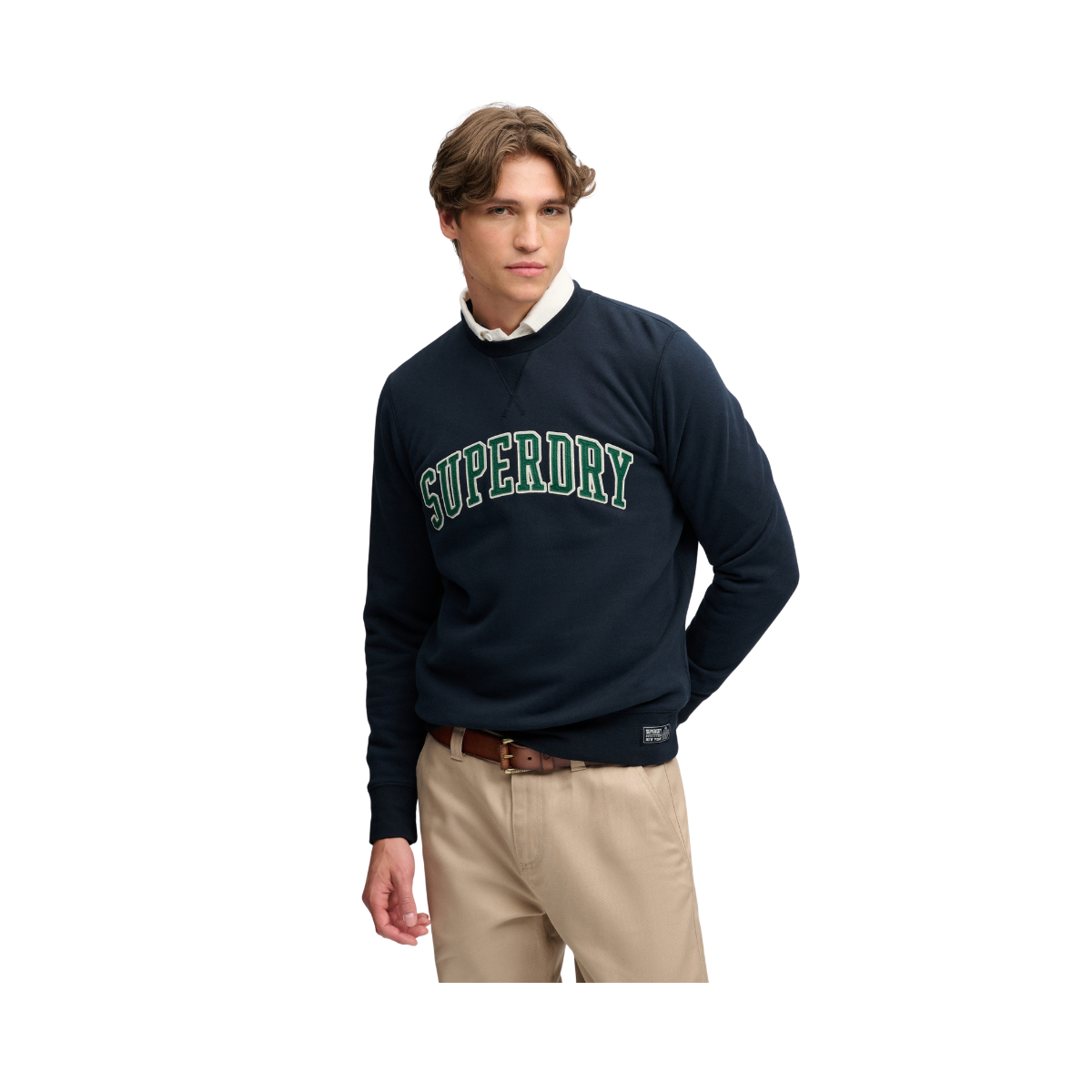 Athletic Applique Relaxed Crew - 98T Eclipse Navy