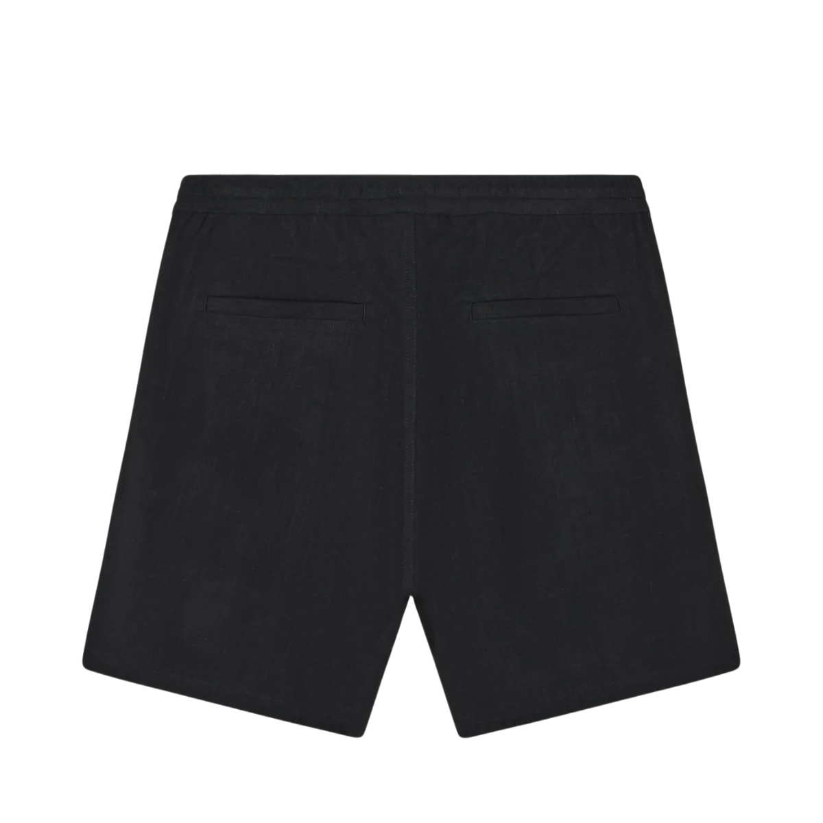 Fig Linen-Mix Shorts - Black Jet
