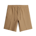 Brady Drape Linen Shorts - Sepia Tint