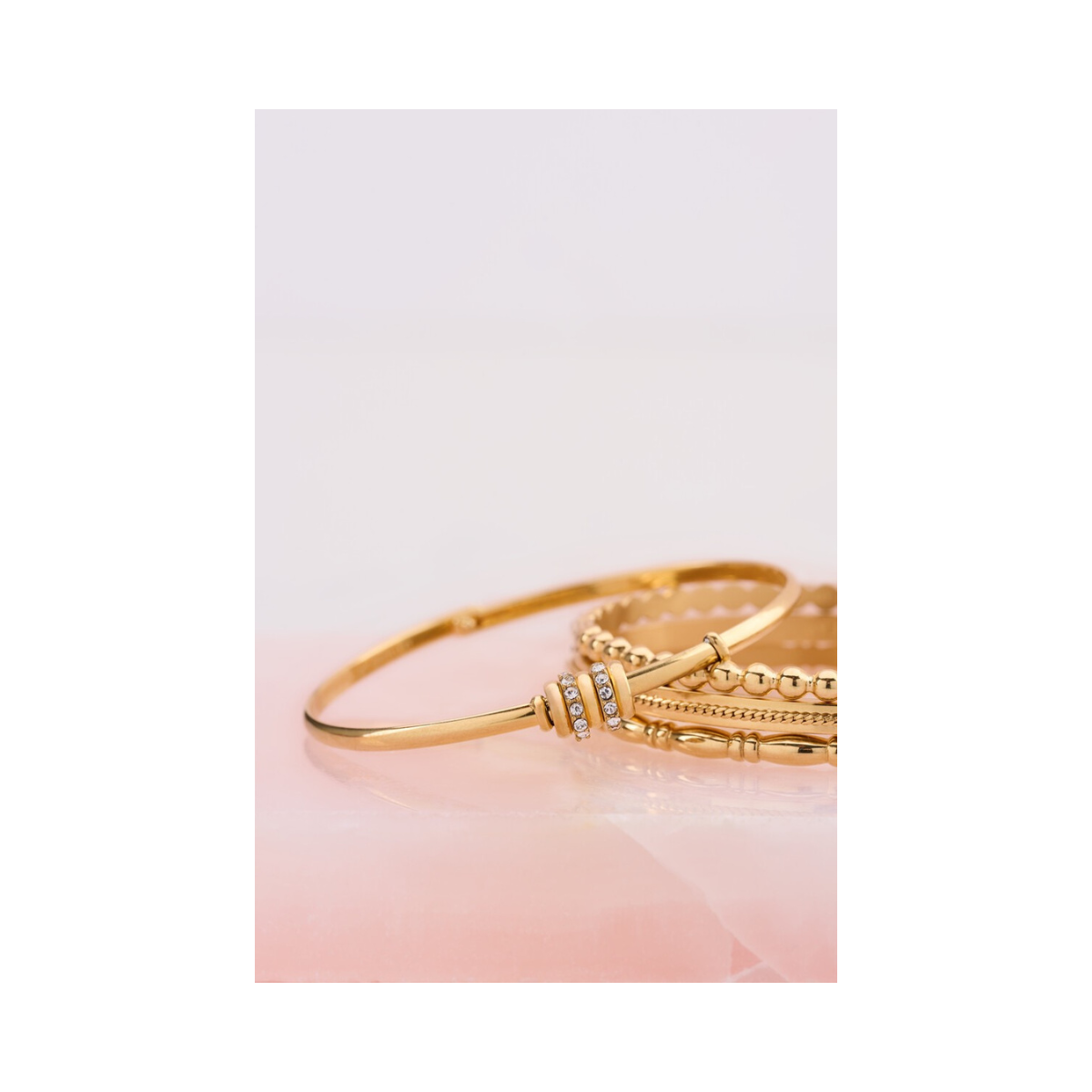 Bangle strass rings - 1200 Gold