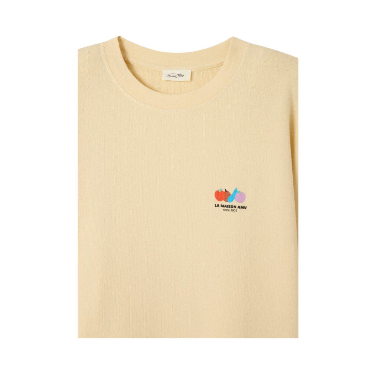 Sweat Ample Ml Col Rond - Ecru