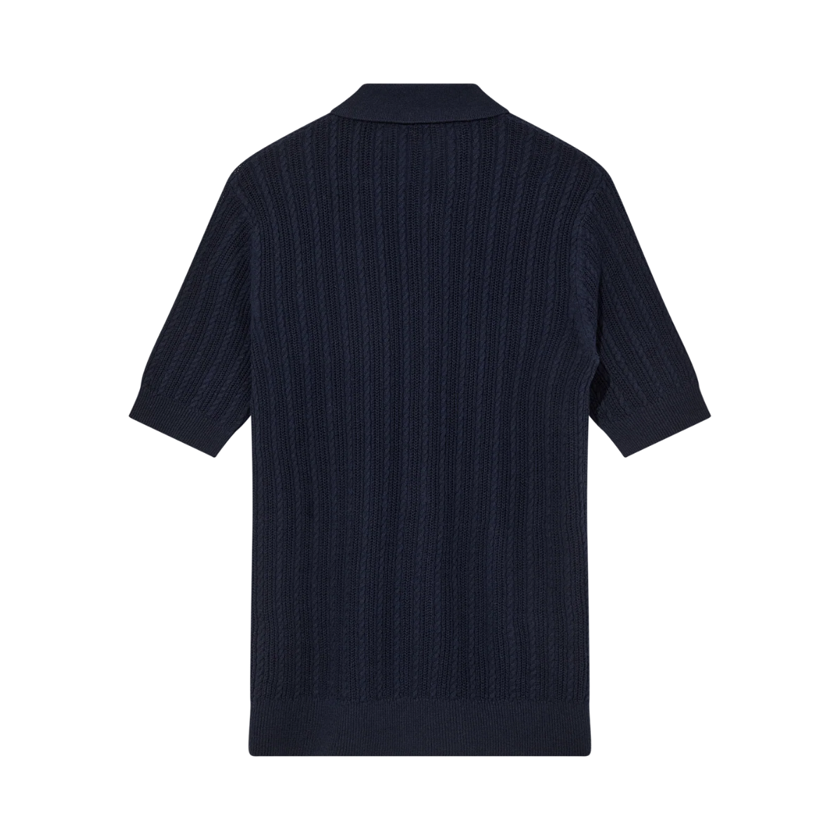 MMGDario Button SS Polo Knit - Estate Blue