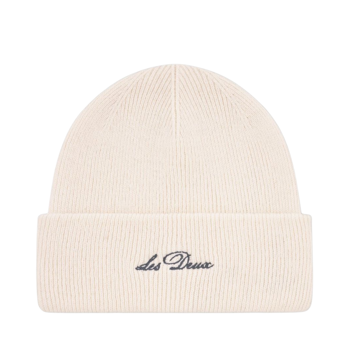 Wayne Embroidered Beanie - Ivory