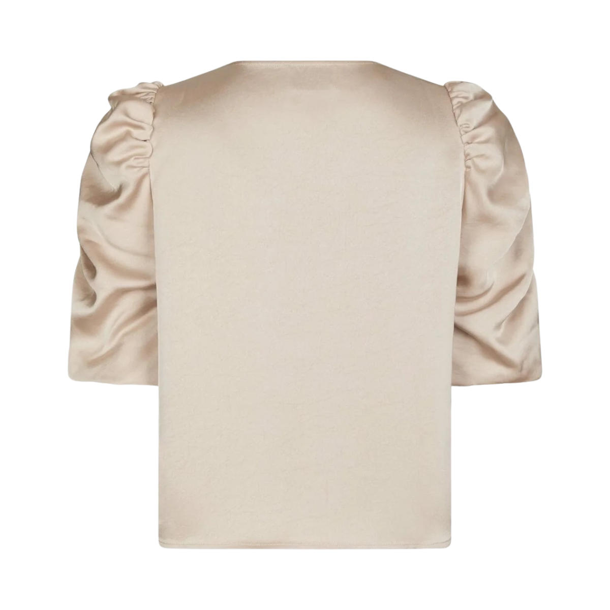 Elba Heavy Sateen Blouse - Champagne