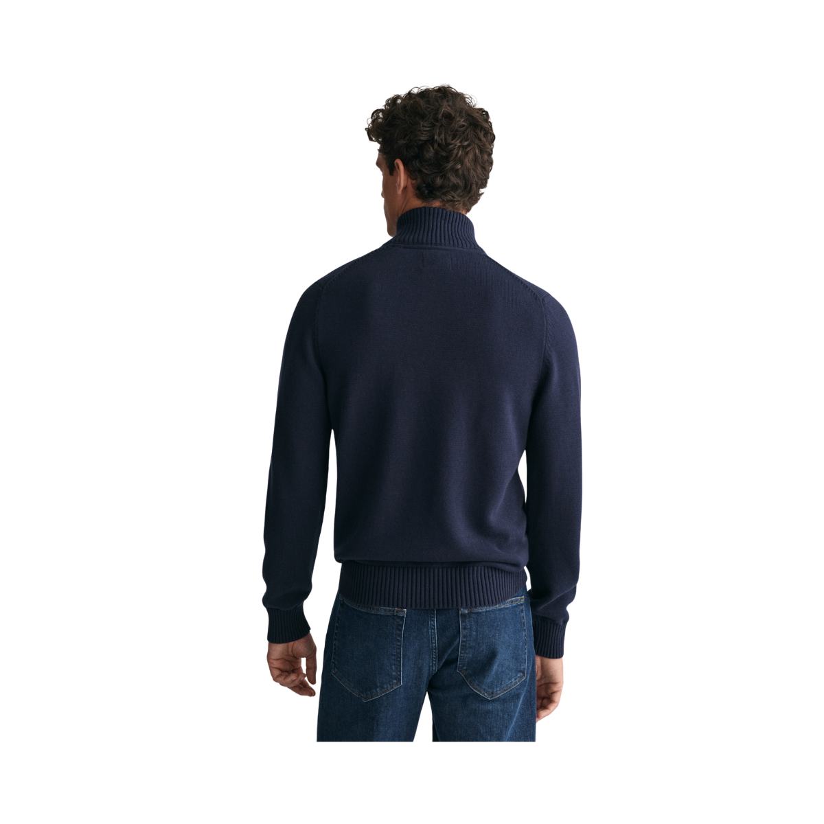 Casual Cotton Halfzip - Evening Blue