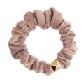 Velvet Mini Scrunchie - Warm Taupe