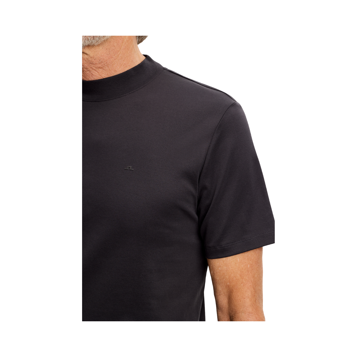 ACE MOCK NECK T-SHIRT - Black