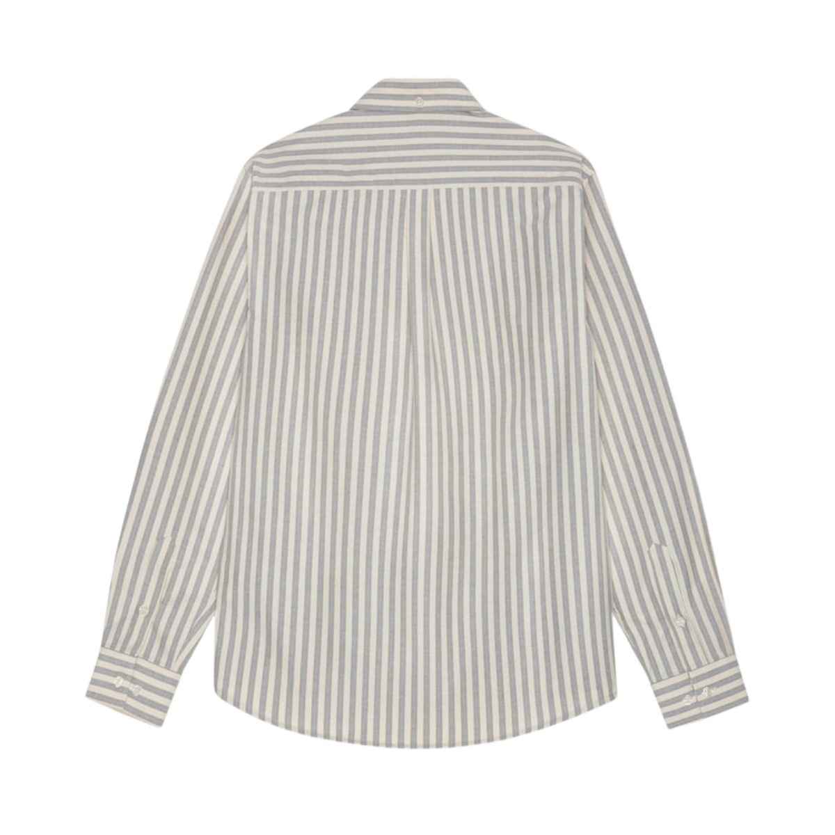 Konrad Striped Oxford Shirt - Eggnog White