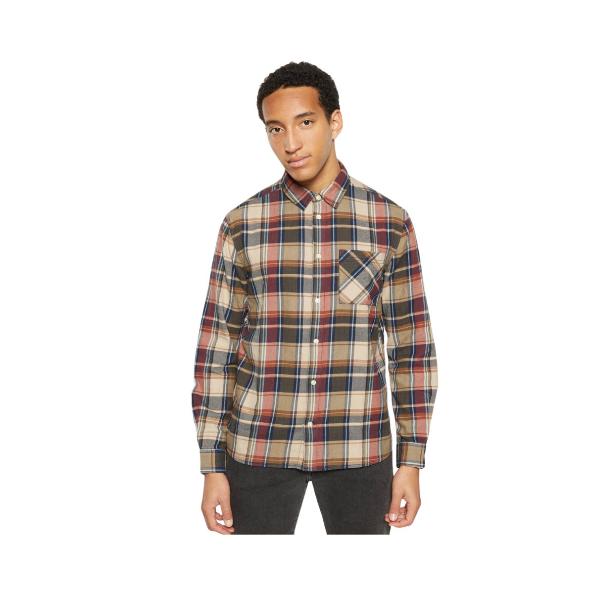 Reg Light Flannel Checkered Shirt - Multi