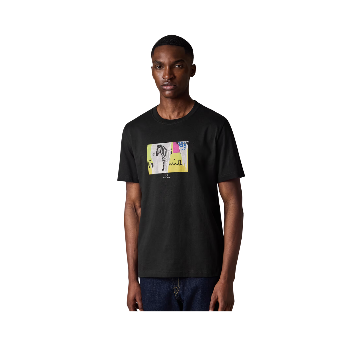 Reg Fit T-Shirt Zebra - Black