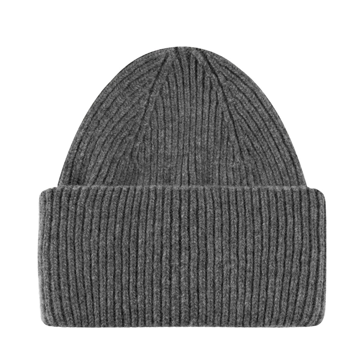 Big Rib Beanie - Dark Grey Melange