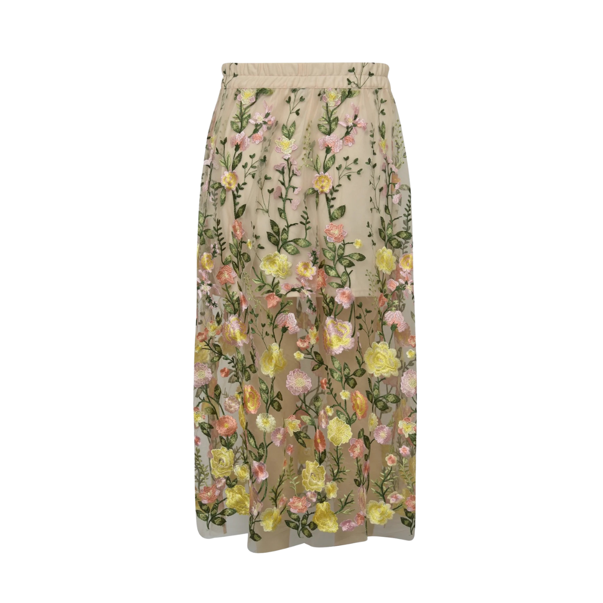 Fuschia Skirt - Sand/Yellow
