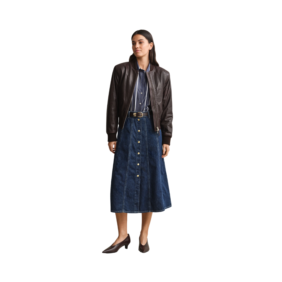 Rel Classic Poplin Stripe Shirt - Evening Blue