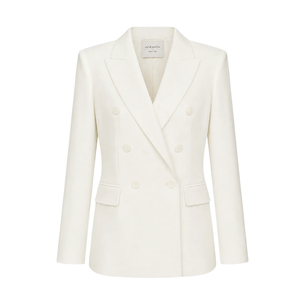 Traci W blazer - Chalk White