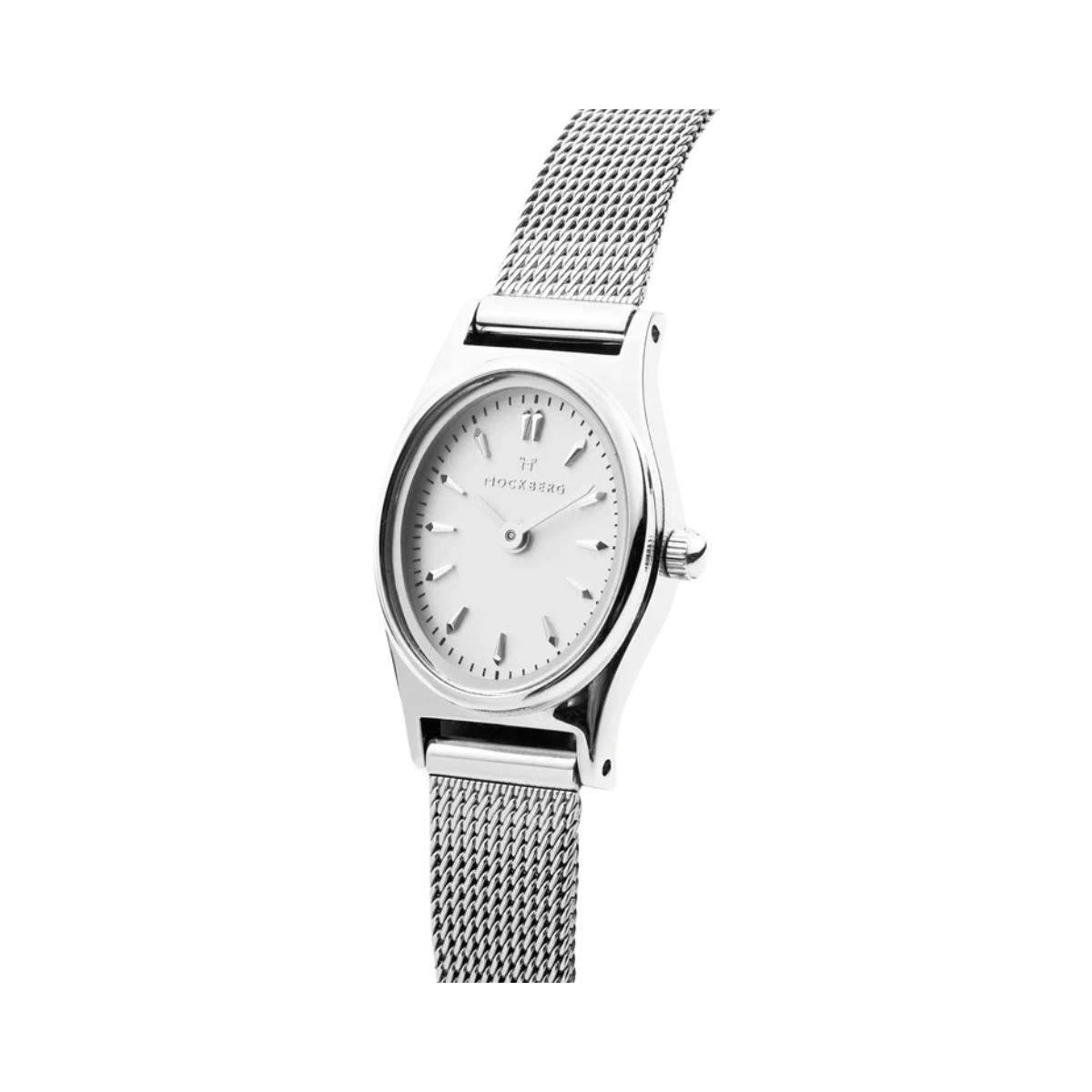 Retro Mesh Silver Watch - Silver