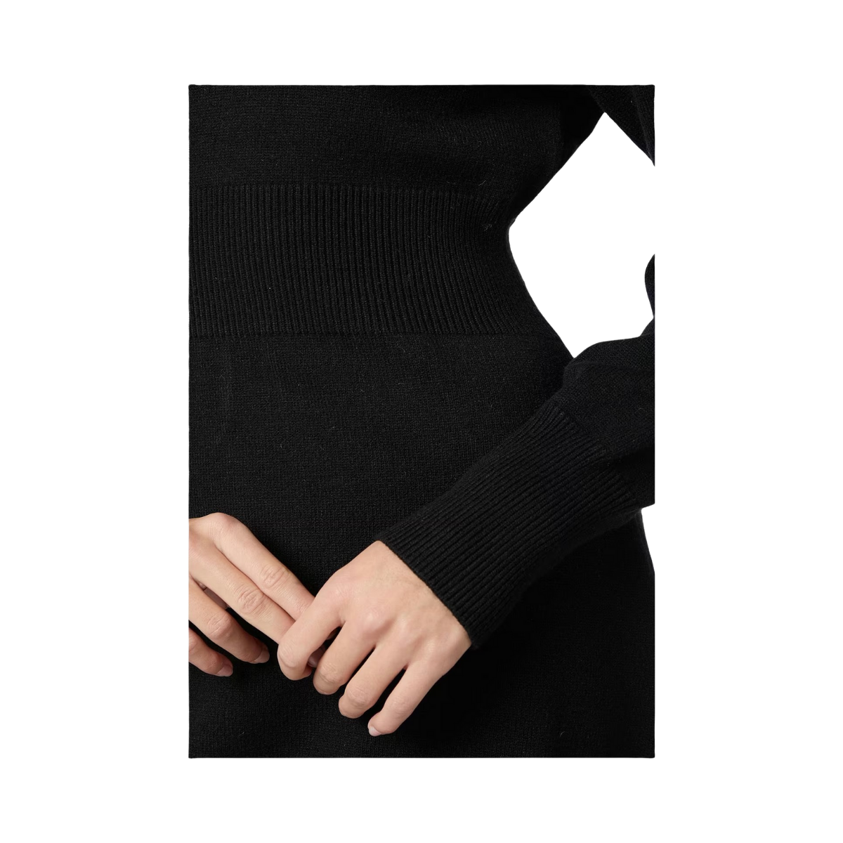 Melia Knit Dress - 100 Black