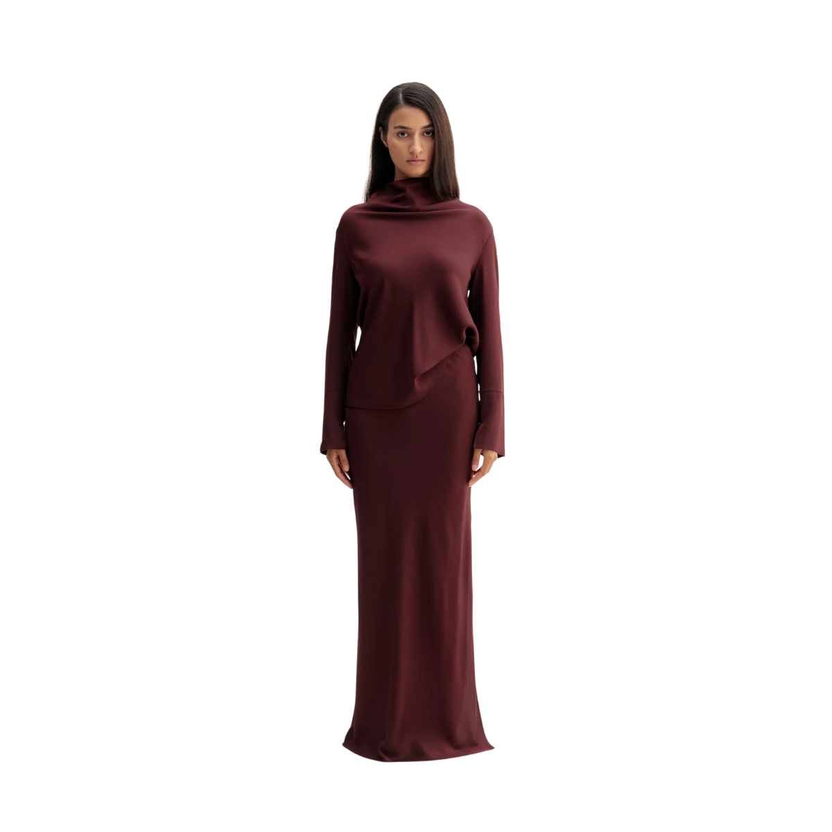 Ayumi Blouse - Burgundy